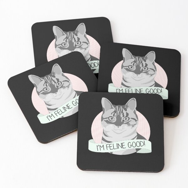 Item preview, Smiling Cat - I'm Feline Good designed and sold by Lady Grim.