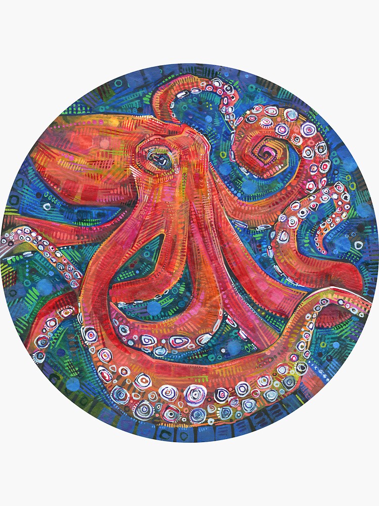 Octopus Painting - 2015 by gwennpaints
