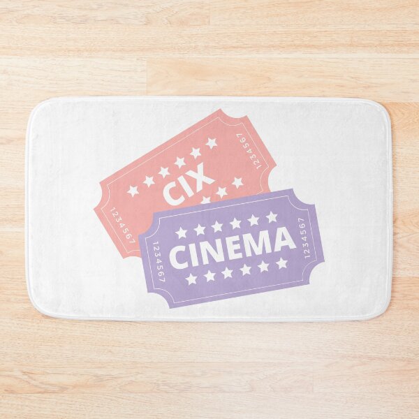 Item preview, CIX CINEMA Movie Tickets Cute Pastel Pink Purple designed and sold by SugarSaint.