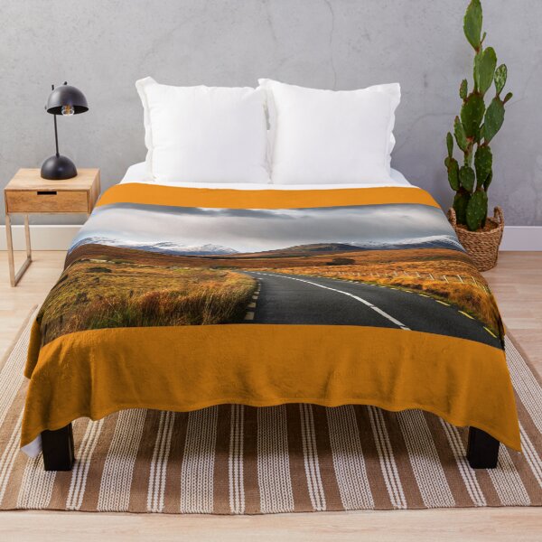 Item preview, Cloudy sky and road to the mountains in Connemara, County Galway, Ireland designed and sold by AlbertMi.