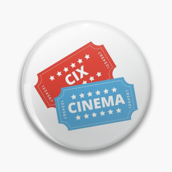 Item preview, CIX CINEMA Movie Tickets Cute Pastel Red Blue designed and sold by SugarSaint.