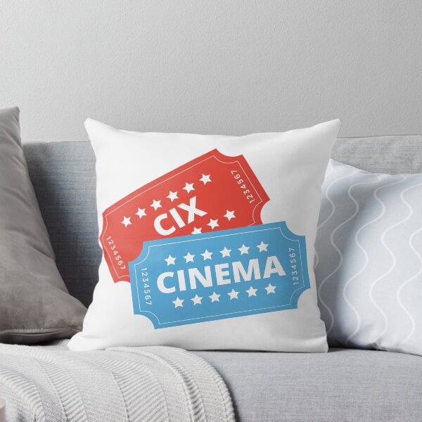 Item preview, CIX CINEMA Movie Tickets Cute Pastel Red Blue designed and sold by SugarSaint.