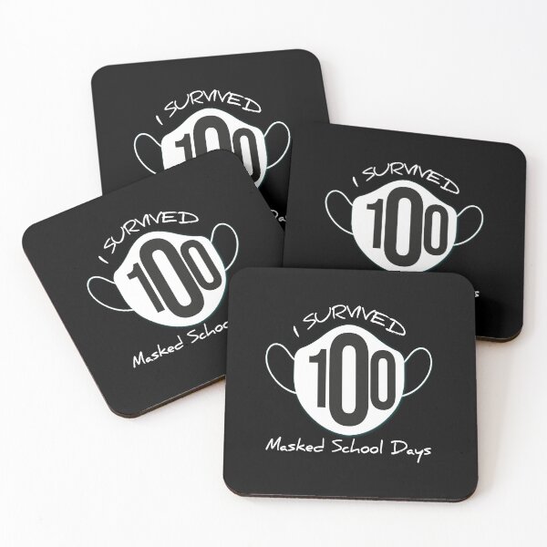 Item preview, I Survived 100 Masked School Days, 100 Day Of School Shirt designed and sold by bigfamilytee.