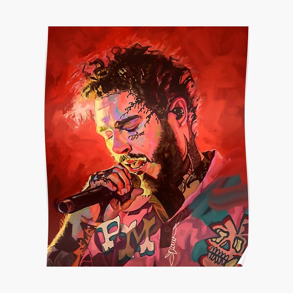 Malone Expressive Painting Poster
