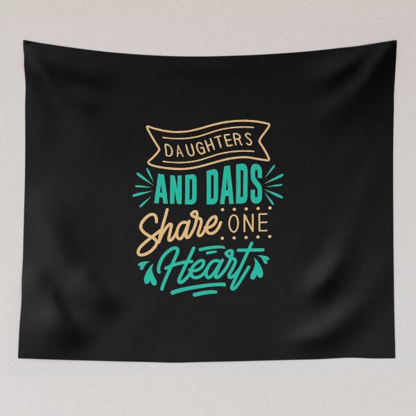 Item preview, Daghters and dads share one heart, gift from daughter to her dad designed and sold by Art Wear Nation.