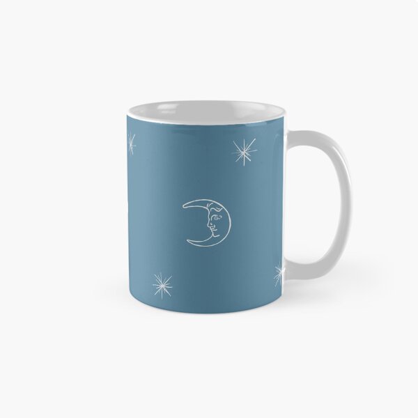 Item preview, Half moon and stars (sky blue) designed and sold by Attenborough_Fan.