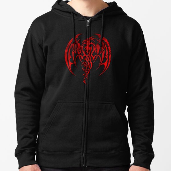 Red Dragon Zipped Hoodie