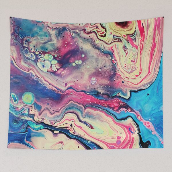 Item preview, purple pink paint pour marbling mixed designed and sold by The Red Shop.