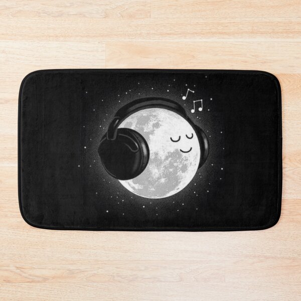 Item preview, Moon listening to music  designed and sold by Joudi Alkhairat.