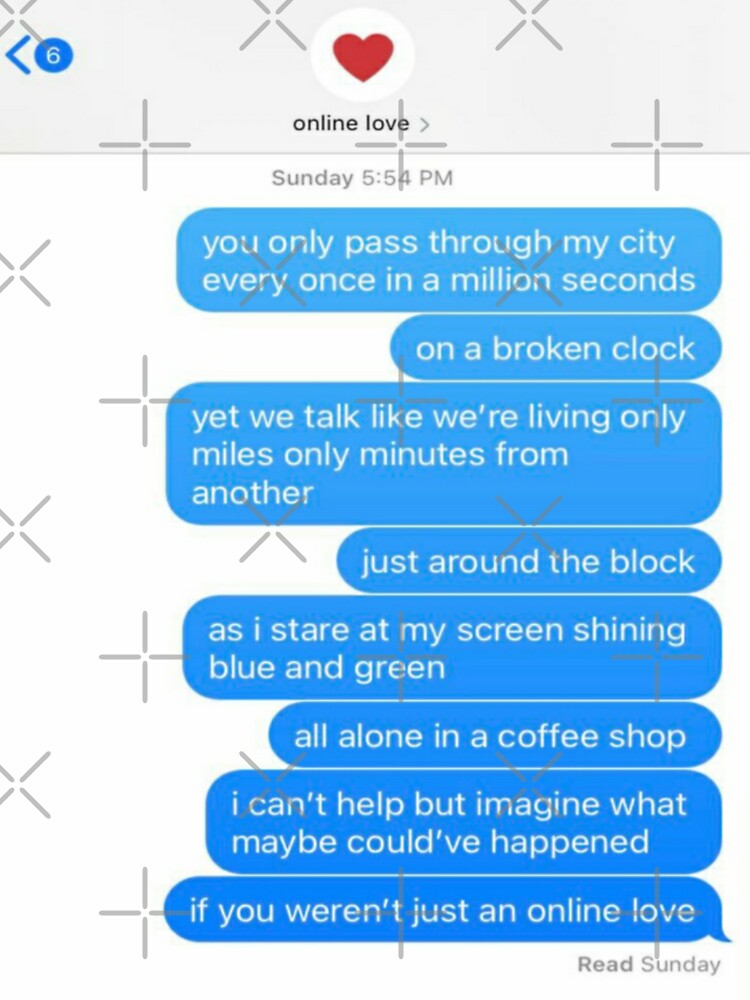 "Conan Gray Love' Texts" Sticker for Sale by sunsetseason0