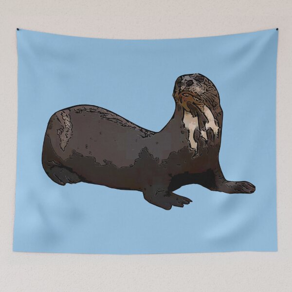 Item preview, Giant Otter Black Alternate Print  designed and sold by designsasstultd.