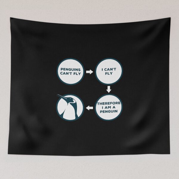 Item preview, I Can't Fly Therefore I Am Penguin - Funny Bird designed and sold by PrintPress.