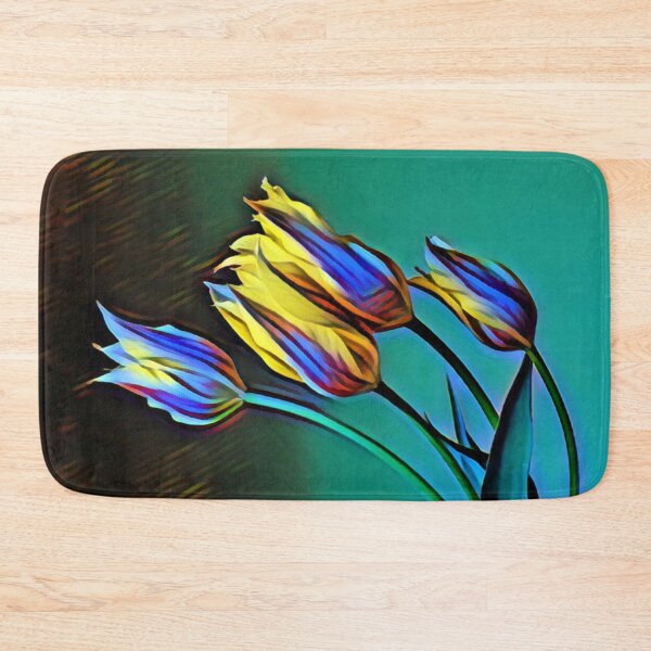 Item preview, Yellow Blue Tulips designed and sold by Theresa Wheatley.