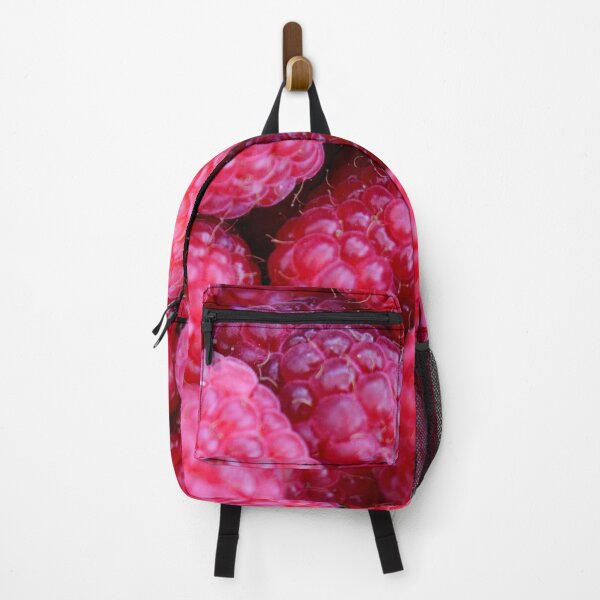 Item preview, Pile of pink raspberries on fruit market - raspberry background designed and sold by Michaelerch.