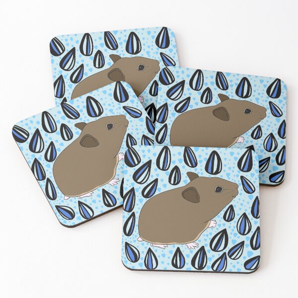 Item preview, Brown Hamster with Sunflower Seeds designed and sold by Emma Martinez.