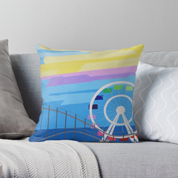Dreamland Wheel Margate Throw Pillow