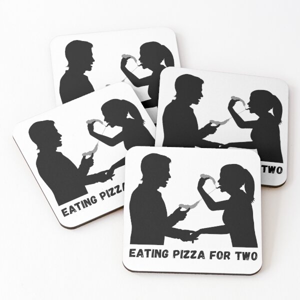 Item preview, Eating Pizza For Two designed and sold by HasnaanMohsin.
