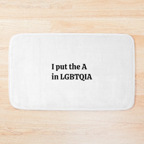 Item preview, ASEXUAL - I PUT THE A IN LGBTQIA designed and sold by Inspirationmotivation.