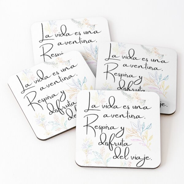 Item preview, La vida es una aventura. Respira y disfruta del viaje. Cita en español designed and sold by My-Queens-Store.