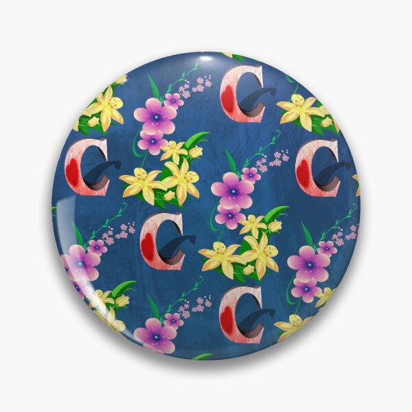 Item preview, Floral Letter C patterns  designed and sold by MoSaid.