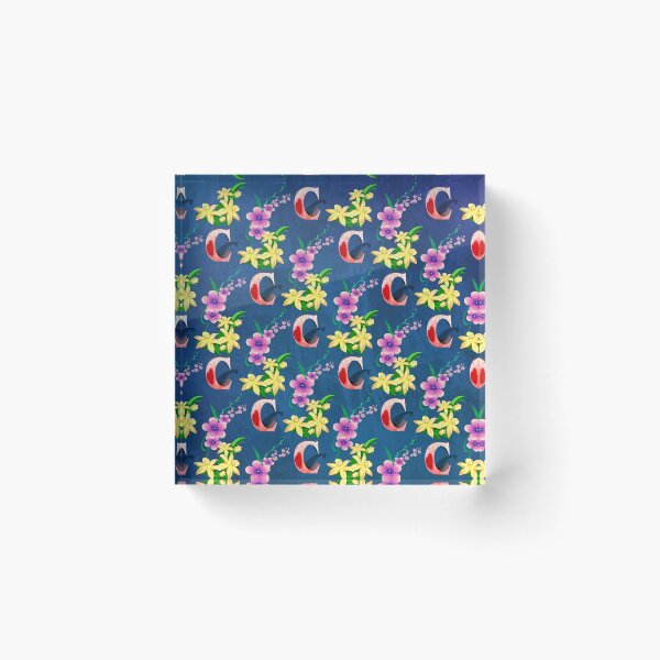 Item preview, Floral Letter C patterns  designed and sold by MoSaid.