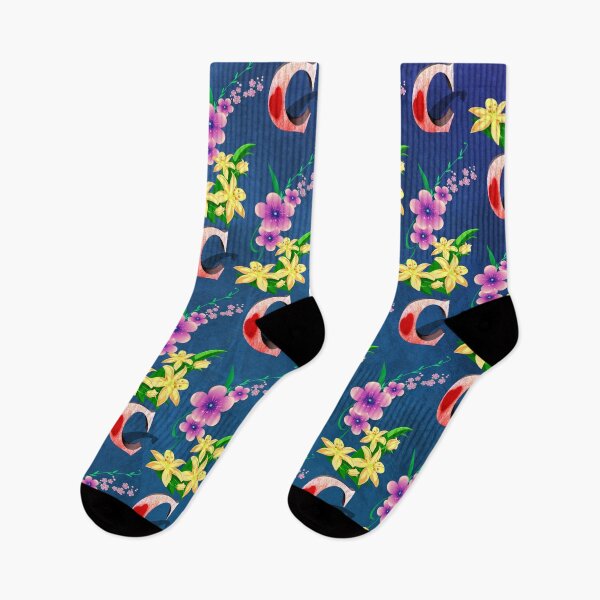 Item preview, Floral Letter C patterns  designed and sold by MoSaid.