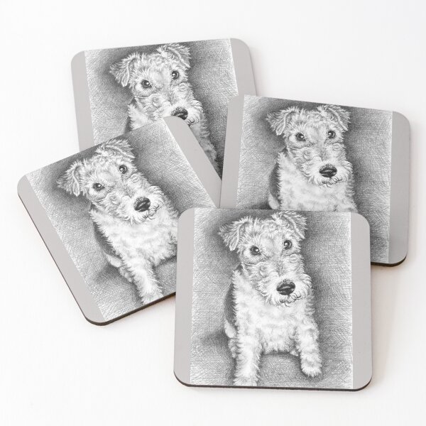 Artikelvorschau, Foxterrier Portrait entworfen und verkauft von Arts & Dogs.