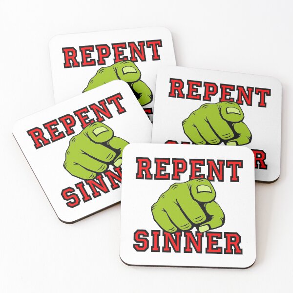 Item preview, Repent Sinner designed and sold by Hoorahville.