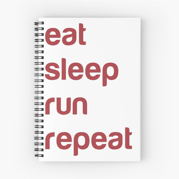 Item preview, eat sleep run repeat designed and sold by KuuCup.