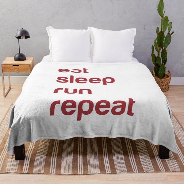 Item preview, eat sleep run repeat designed and sold by KuuCup.