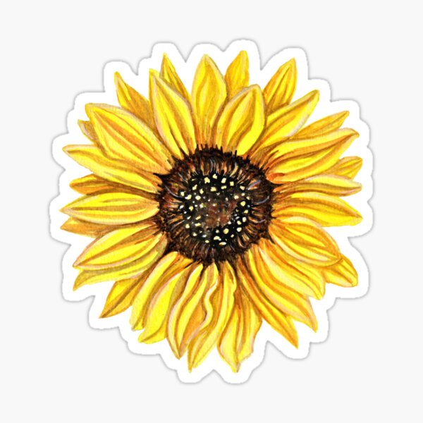 Item preview, Watercolor sunflower designed and sold by Ronel Lombard.