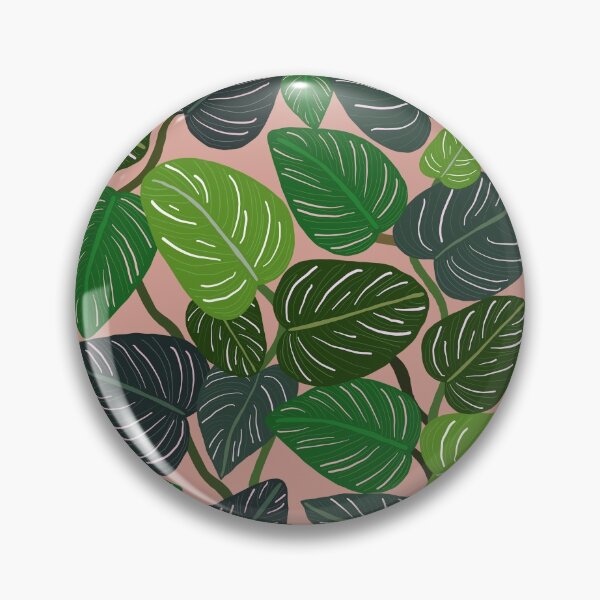 Item preview, Planta de interior de hojas de calathea de raya tropical tropical designed and sold by Lozzie Eliza Designs.