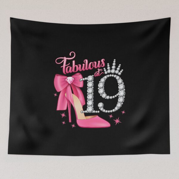 Item preview, 19th Birthday. Fabulous at 19 girls, ladies designed and sold by iclipart.
