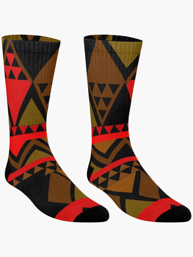 Thumbnail 3 of 5, Socks, Unique African Pattern designed and sold by Rell1970.