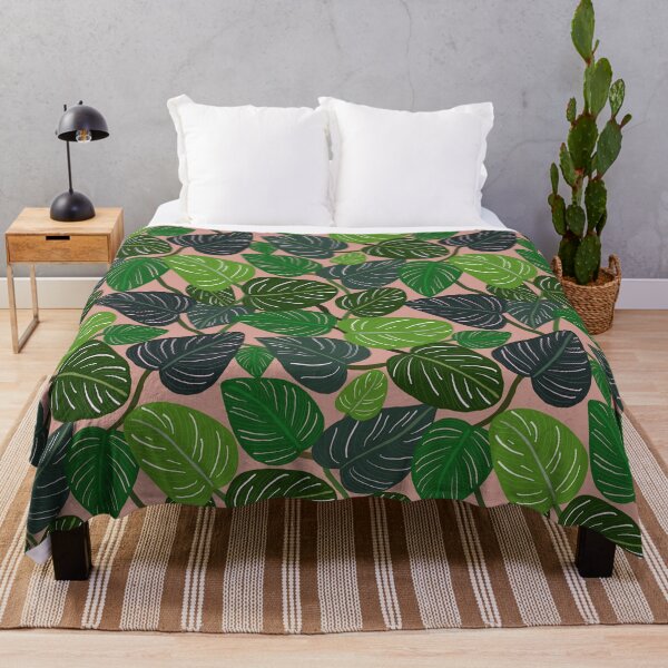 Item preview, Tropical Pin-stripe Calathea Leaves Indoor Plant designed and sold by Lozzie Eliza Designs.
