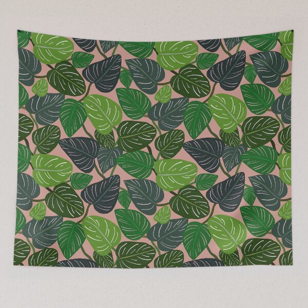 Item preview, Tropical Pin-stripe Calathea Leaves Indoor Plant designed and sold by Lozzie Eliza Designs.
