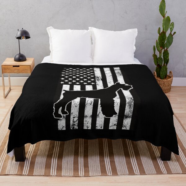 Artikelvorschau, Mini Schnauzer Distressed amerikanische Flagge entworfen und verkauft von TrendingTees4u.