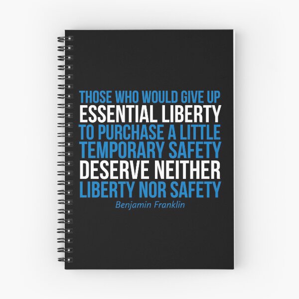 Aperçu de l'œuvre Those who would give up essential liberty to purchase a little temporary safety deserve neither liberty nor safety. Benjamin Franklin créée et vendue par MinoM.