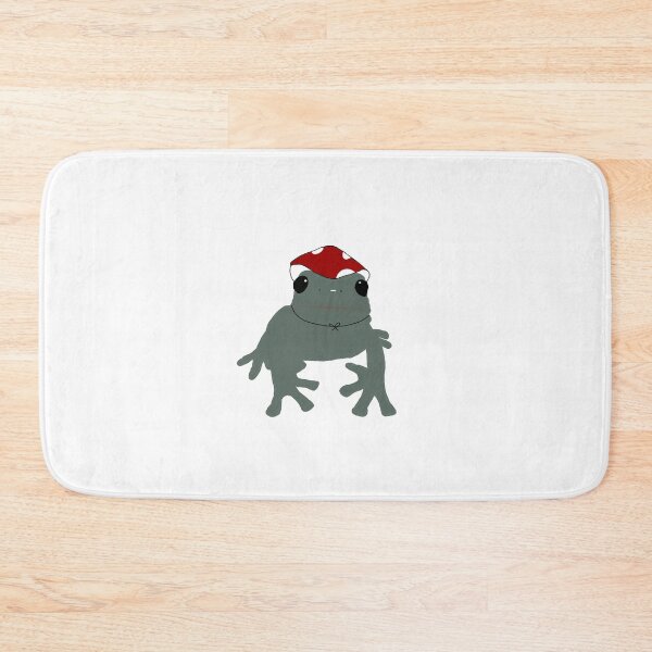 Item preview, frog with a mushroom hat designed and sold by maybechickentho.