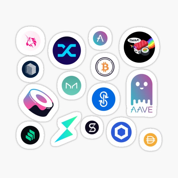 Pack d'autocollants Defi Crypto Sticker