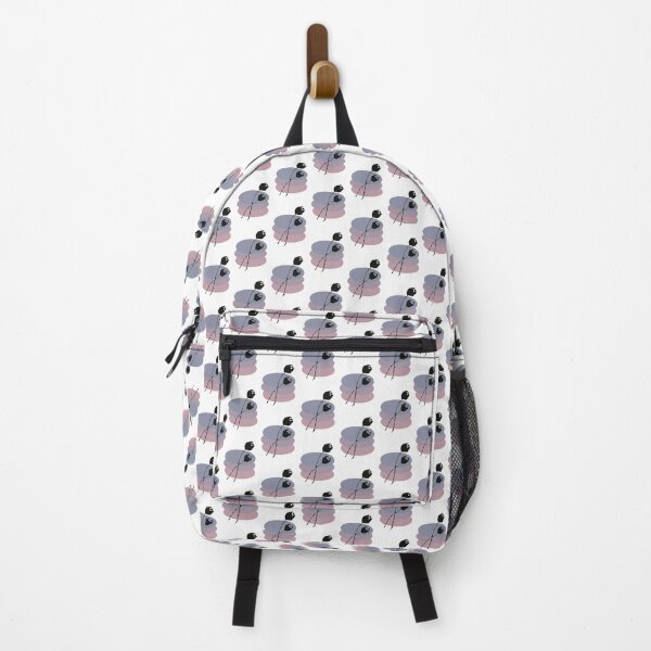 Pastel and Black Ink Tulip Backpack