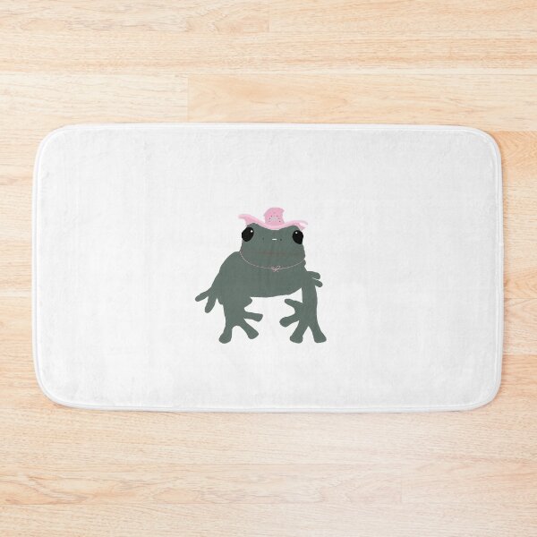 Item preview, frog in a cowgirl hat designed and sold by maybechickentho.
