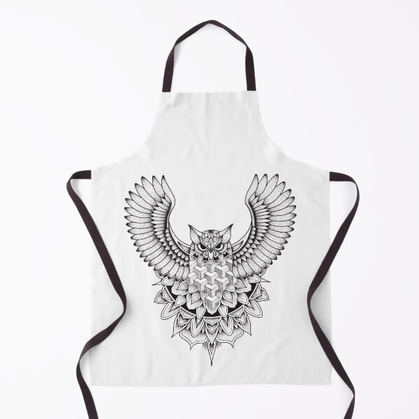 Item preview, Geometric owl mandala designed and sold by René Voortwist Pen and Ink art.