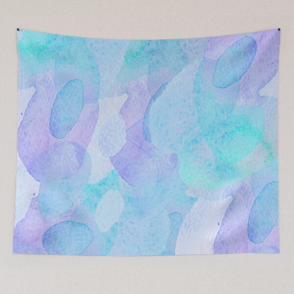 Item preview, watercolor stained blue- turquoise colored  designed and sold by venus-ian.