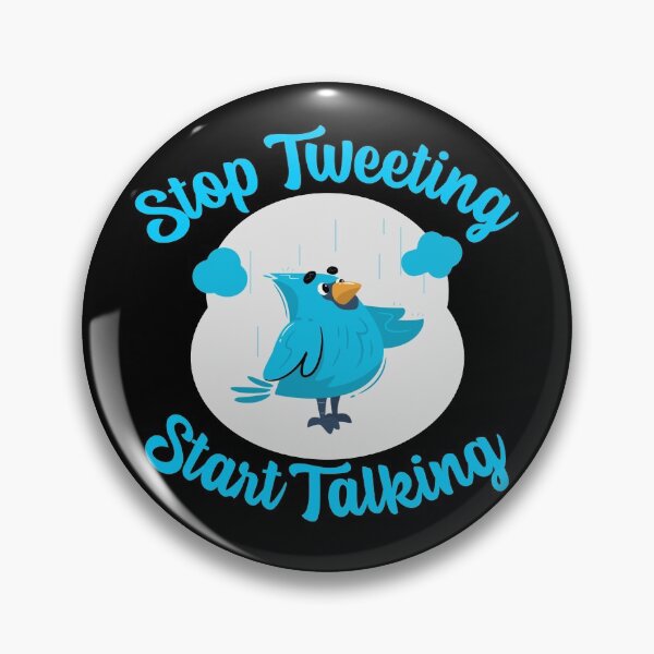 Item preview, Stop tweeting start talking designed and sold by Salkian.