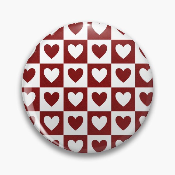 Item preview, red valentines heart patterned designed and sold by ImagineKaye.