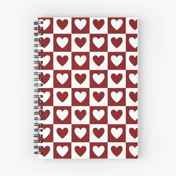 Item preview, red valentines heart patterned designed and sold by ImagineKaye.