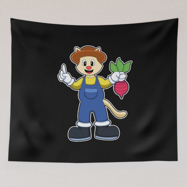 Item preview, Cat Farmer Radish Farm designed and sold by Snabdesign84.