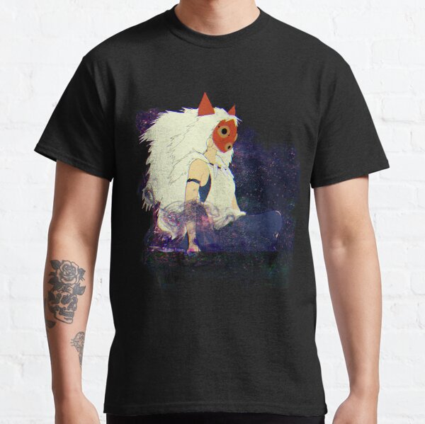 Maskierte Prinzessin Mononoke Illustration - Rauch und magischer Nebel Classic T-Shirt