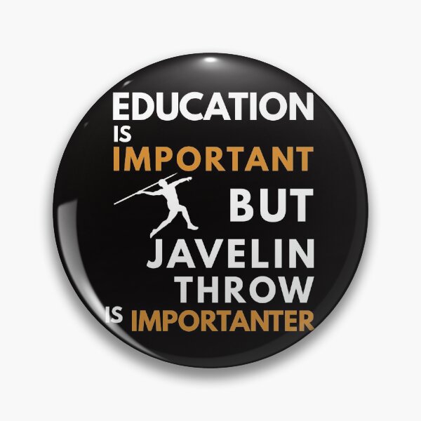 Item preview, Education Is Important But Javelin Throw Is Importanter, Funny Javelin Design, Javelin Quote, Javelin thrower designed and sold by Aerial Addicts.